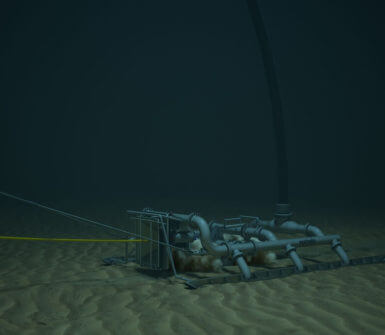 Jetting bull subsea cable trencher