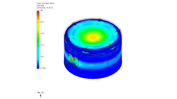 FEA on subsea component