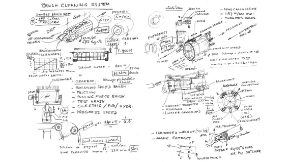 Subsea cleaning concept studies