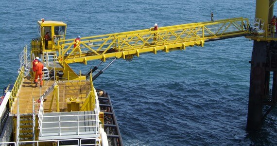 Electric and control system for offshore gangway large.