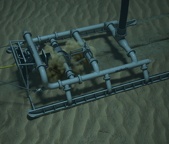 Subsea jetting sledge jetting bull