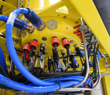 ROV electronics pod connections