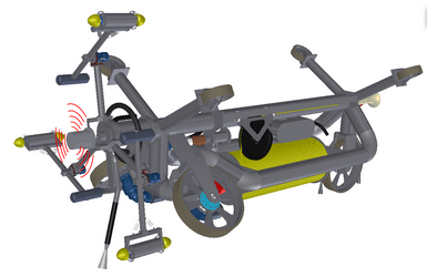 Remote cleaning device for subsea structure cleaning