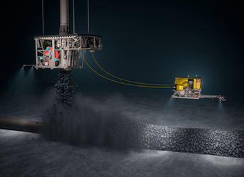 Subsea rock installation