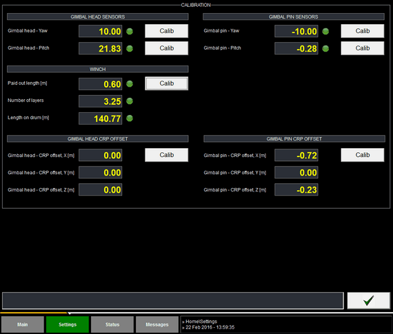 Taut wire systems with highly automated calibration procedures