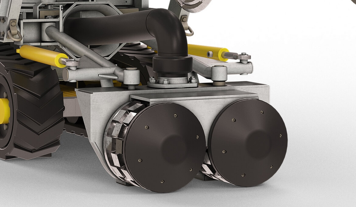 Crusher of ROCM underwater cleaning machine