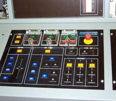 Part of the control desk related to ROV navigation