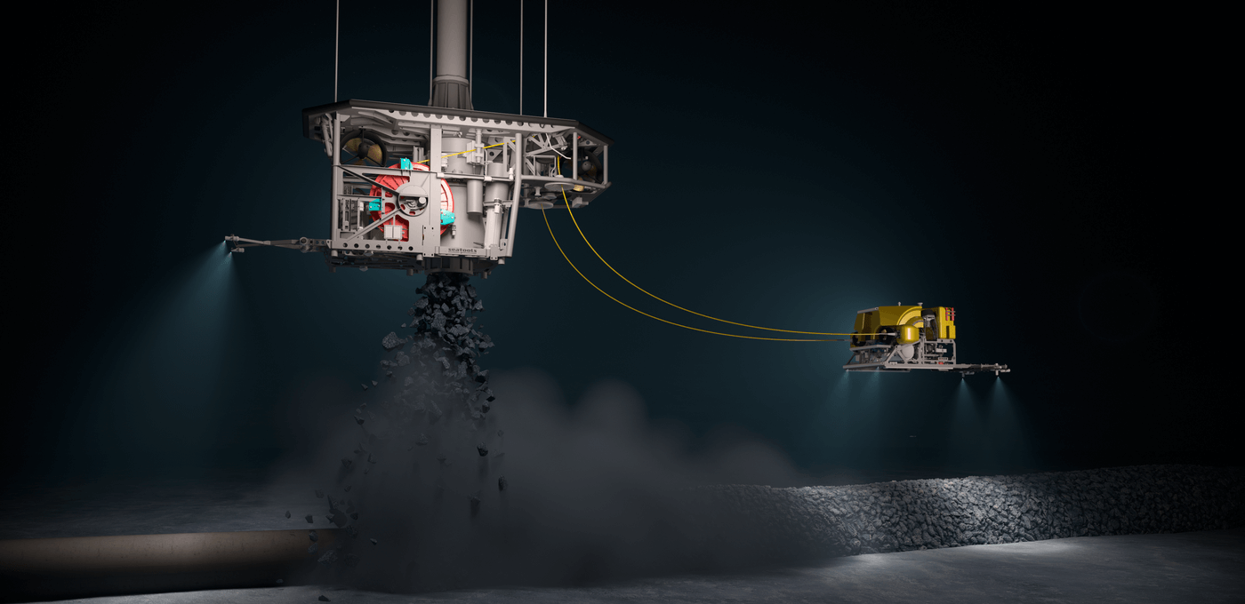 Rockpiper rock installation ROV