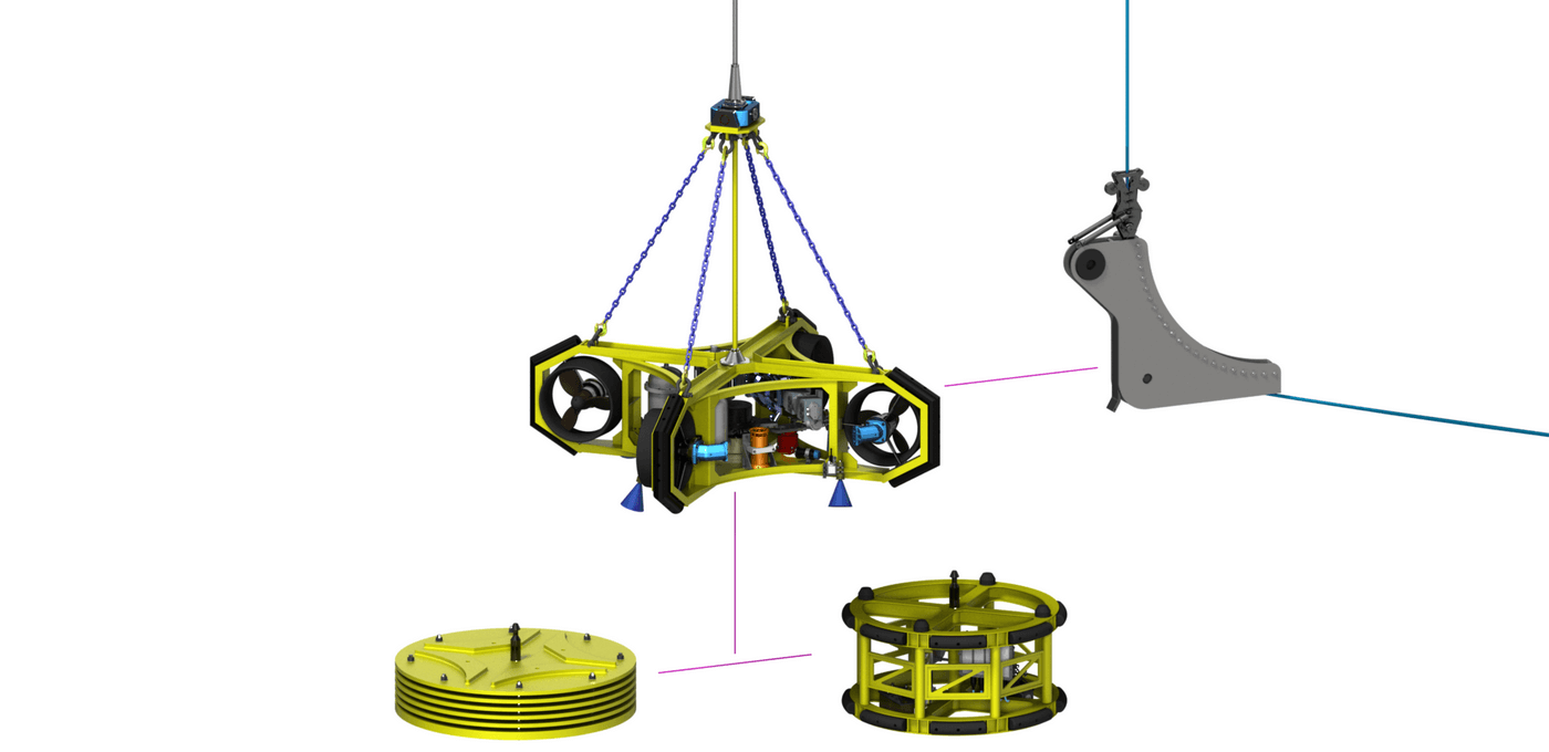 Cable touch down control system for submarine cable installation operations