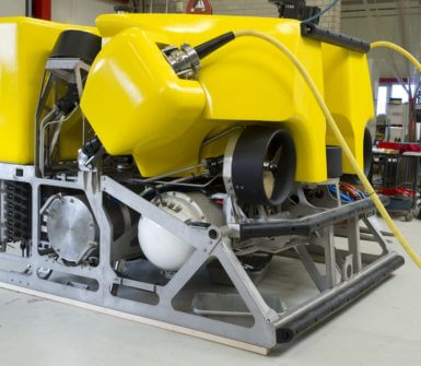 The free-flying survey ROV is able to (un)dock itself fully automatically