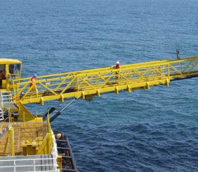 Active heave compensator for OAS gangway