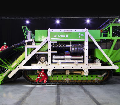 Underwater mining vehicle for 4500 meter depth Patania II