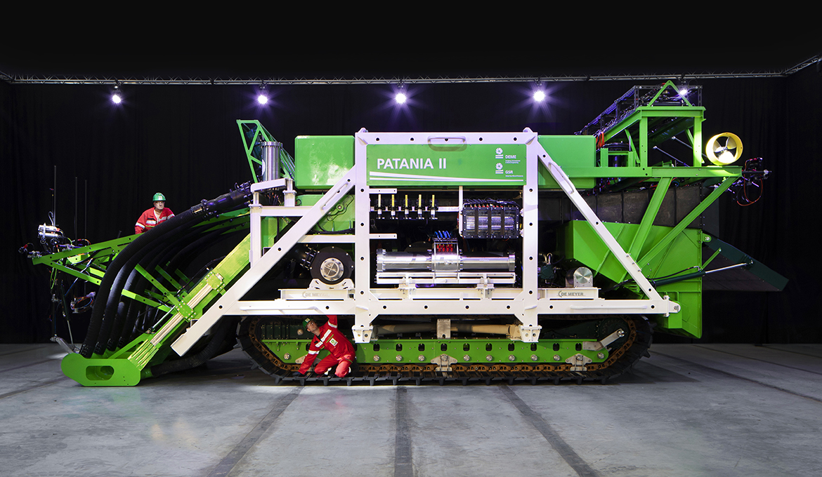 Underwater mining vehicle for 4500 meter depth Patania II