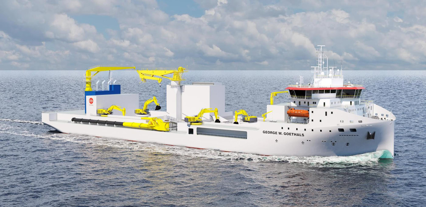 Subsea rock installation vessel George Goethals JdN